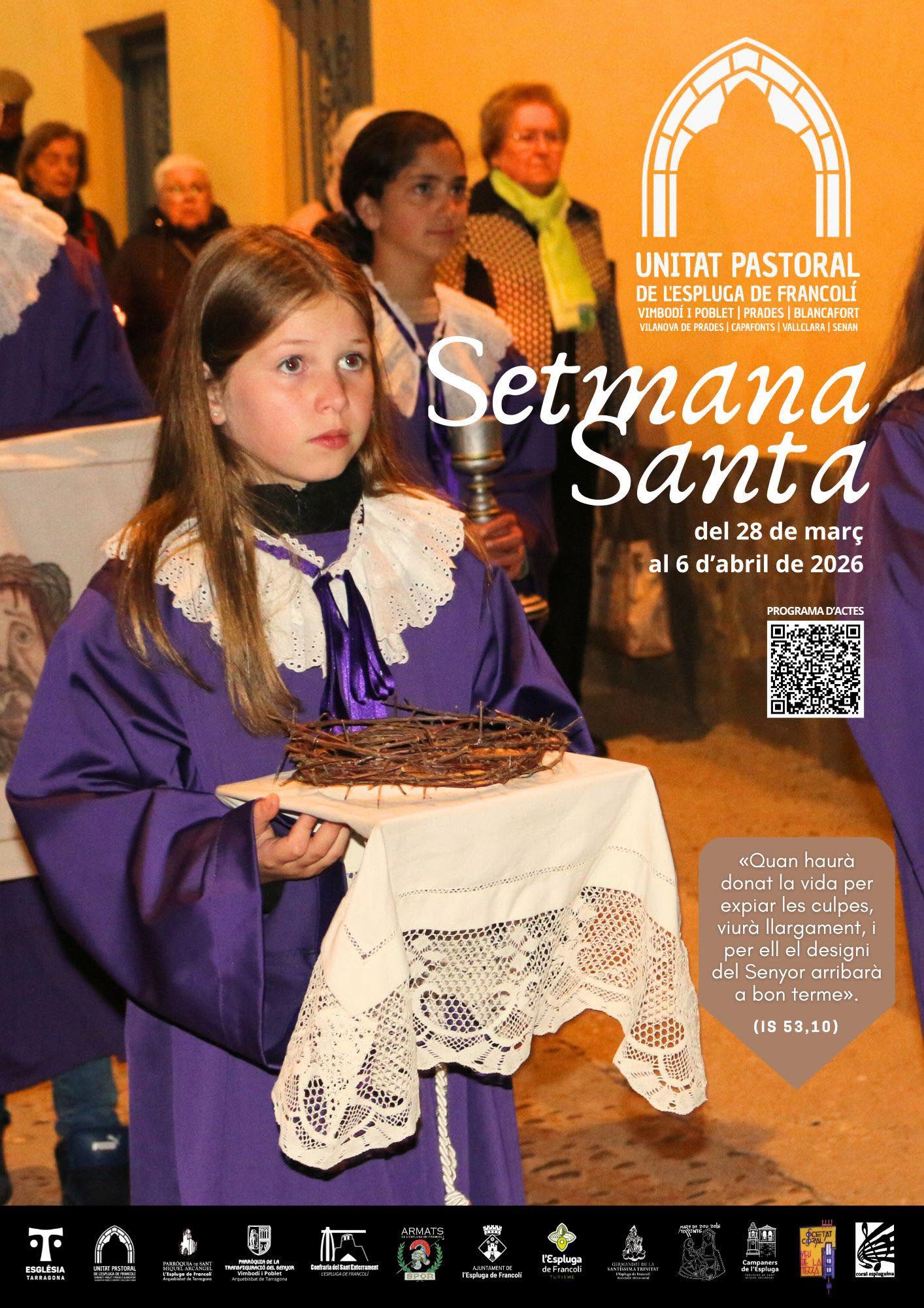 Semana Santa en L'Espluga de Francolí 2026 L'Espluga de Francolí /  
Espluga de Francolí